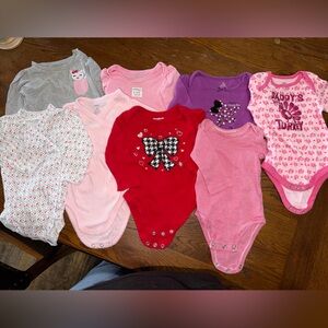 Carter's Assorted Colorful Bodysuits Set of 8